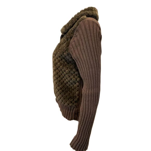 Tiara Dark Brown Textured Women's Sweater - Picture 10 of 13